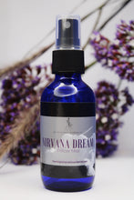 Load image into Gallery viewer, Cobalt Blue 2oz Glass vial  Nirvana Dream pillow mist
