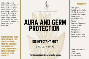 AURA AND GERM PROTECTION  - disinfectant mist