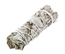 Load image into Gallery viewer, SAGE SMUDGE STICK - 5 - 2&quot; White Sage Wands tied with 100% cotton string
